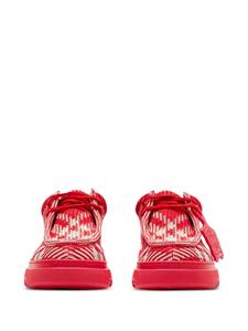 Burberry Vintage-check woven creeper shoes - Rood