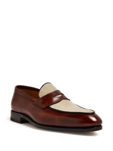 Bontoni Principe Bellezza leather loafers - Bruin