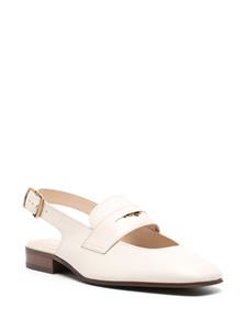 Tod's slingback leather loafers - Beige