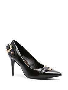 Versace Jeans Couture Stiletto pumps met barok gesp - Zwart