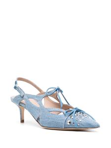 Scarosso x Paula Cademartori Blazing 60 denim pumps - Blauw