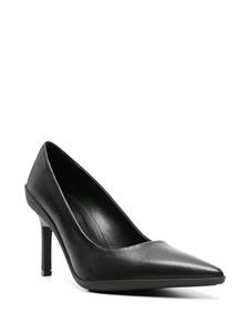Calvin Klein 90mm pointed-toe leather pumps - Zwart