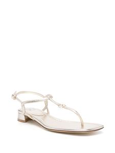 Valentino Garavani Metallic sandalen met bandje - Goud