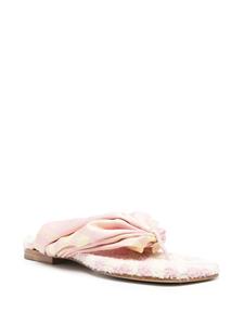 Burberry open-toe flat sandals - Roze