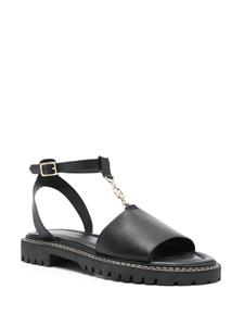 Claudie Pierlot Sandalen met T-bandje - Zwart