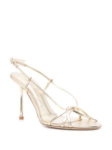 Studio Amelia Entwined 90mm leather sandals - Goud