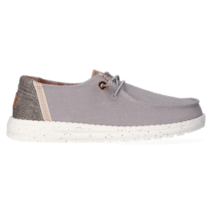 HEYDUDE Instappers Dames Wendy Washed Canvas Grijs Textiel