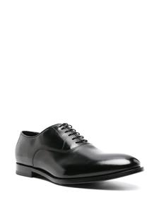 Doucal's leather Oxford shoes - Zwart