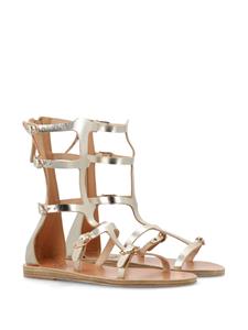 Ancient Greek Sandals Siren metallic-finish leather sandals - Beige