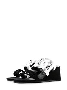Hermès Pre-Owned Figari 55mm suede sandals - Zwart