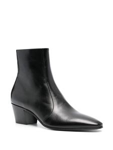 Saint Laurent Vassili 60mm leather boots - Zwart