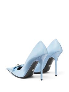 Versace Gianni Ribbon leather pumps - Blauw