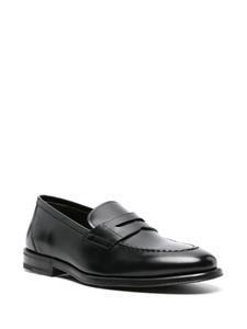 Henderson Baracco leather penny loafers - Zwart
