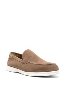 Doucal's round-toe suede loafers - Bruin