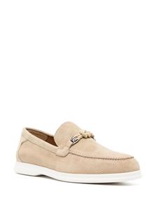 Doucal's knot-detail mesh loafers - Beige