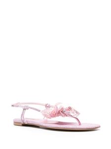 Casadei Ochidea flat sandals - Roze