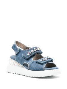 Le Silla Denim sandalen - Blauw