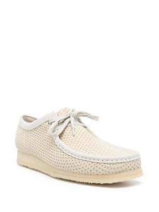 Clarks Wallabee textured boat shoes - Beige