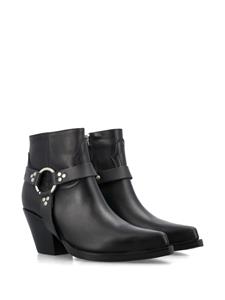 Sonora Jalapeno Belt 60mm leather ankle boots - Zwart