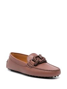 Tod's Kate Gommino Bubble leather loafers - Bruin
