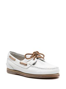 Timberland bow-detail leather boat shoes - Wit