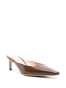 Gianvito Rossi Lindsay 55mm leather mules - Bruin
