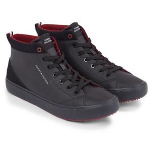 Tommy Hilfiger Sneakers TH HI VULC CLEAT LTH MIX met logo-opschrift opzij