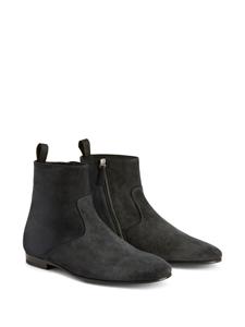 Giuseppe Zanotti Ron panelled suede ankle boots - Blauw