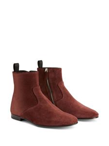 Giuseppe Zanotti Ron panelled suede ankle boots - Bruin
