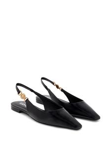 Versace Medusa-plaque slingback ballerina shoes - Zwart