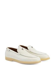 Giuseppe Zanotti The Maui leather loafers - Wit