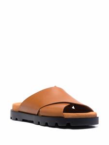 Camper Brutus leren sandalen - Bruin