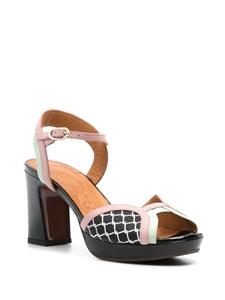 Chie Mihara Keny 70mm leather sandals - Blauw