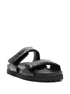 GIABORGHINI Adelaide platform sandals - Zwart