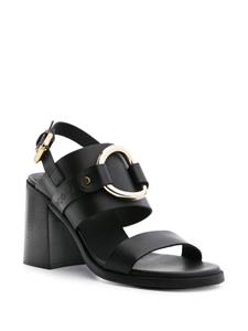 See by Chloé slingback leather sandals - Zwart