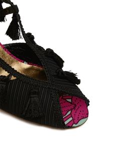La DoubleJ Feria sandalen met sleehak - Zwart