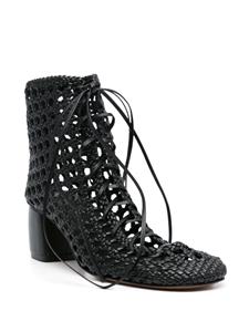 Forte Forte braided ankle boots - Zwart