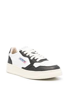 Autry logo-patch leather sneakers - Zwart