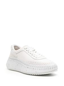 Chloé Nama whipstitch-detailed sneakers - Wit