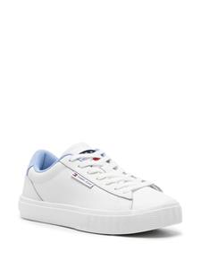 Tommy Jeans Cupsole leather sneakers - Wit