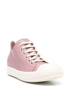 Rick Owens lace-up leather sneakers - Roze