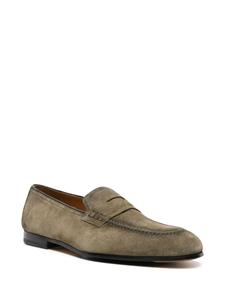 Doucal's suede penny loafers - Groen