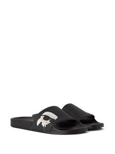 Karl Lagerfeld Kondo Karl Ikonik slippers - Zwart