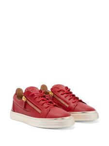 Giuseppe Zanotti Gail zip-fastening leather sneakers - Rood