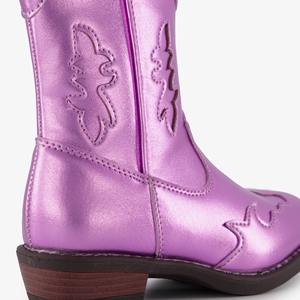 Blue Box meisjes western boots paars metallic