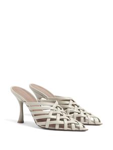 Malone Souliers Whitney 90mm leather mules - Grijs