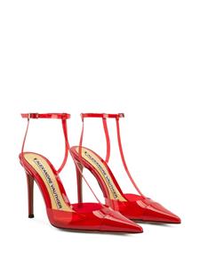 Alexandre Vauthier ankle-strap leather pumps - Rood