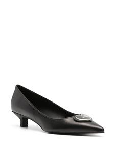 Love Moschino Leren pumps - Zwart