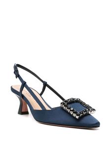 Roberto Festa Stefi 50mm satin pumps - Blauw