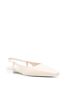 3juin Lian patent-leather ballerina shoes - Beige